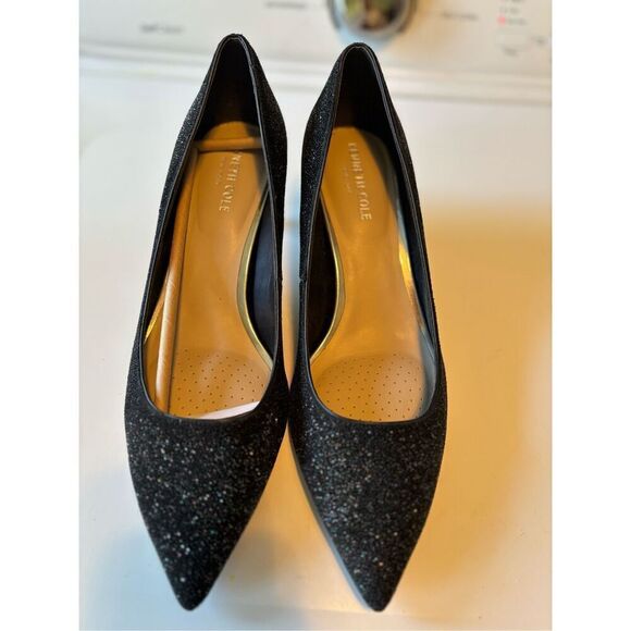 Kenneth Cole Black Sparkly Pumps - Picture 1 of 7